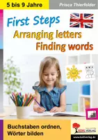 Vorschau - Arbeitsblätter - First Steps – Arranging Letters, Finding Words | Englisch Anfangsunterricht Kindergarten Vorschule Grundschule ab 5 Jahre Klasse 1–4 | Labyrinth, Wortschatz, Differenzierung, Lösungen - Deckblatt