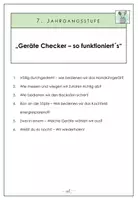 Vorschau - Lehrpläne/Lehrermaterial - "Geräte-Checker" - Sequenz der 7.Jgst Lehrplan PLUS konform - Deckblatt