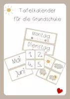 Vorschau - Poster - Tafelkalender beige - Deckblatt