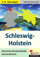Vorschau - Arbeitsblätter - Schleswig-Holstein | Bundesland, Nordsee, Ostsee, Wattenmeer, Kiel, Lübeck, Hanse, Landkarte | Sachunterricht Erdkunde Klasse 4-6 mit Lösungen - Deckblatt