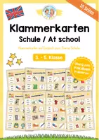 Vorschau - Spiele - Schule / At school: 10 Klammerkarten (auf Englisch) - Deckblatt