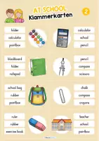 Vorschau - Spiele - Schule / At school: 10 Klammerkarten (auf Englisch) - Seite 2