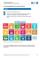 Vorschau - Arbeitsblätter - Arbeitsblatt: Die Nachhaltigkeitsziele der Vereinten Nationen - Seite 1