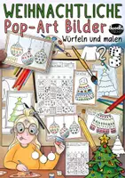 Vorschau - Arbeitsblätter - Würfle und male weihnachtliche Pop-Art Bilder / Dekoration Winter - Deckblatt