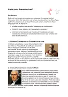 Vorschau - Arbeitsblätter - Liebe oder Freundschaft? 7 Philosophische Perspektiven - Deckblatt