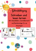 Vorschau - Spiele - Anlautposter mit Schreiblernheft und Spiel I Schreiben lernen Klasse 1 - Deckblatt