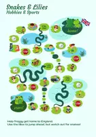 Vorschau - Arbeitsblätter - Hobbies & Sports Snakes and Ladders Spiel - Seite 1