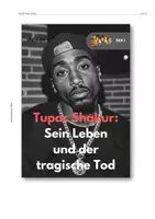 Vorschau - Arbeitsblätter - Der Mord an Tupac Shakur & Biografie - Lernheft - Seite 1