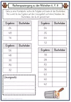 Vorschau - Spiele - Rechenspaziergang Malreihen 6, 7, 8 Hunde Einmaleins Mathe 2. Klasse 3. Klasse - Seite 1