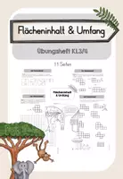 Vorschau - Stundenentwürfe - Flächeninhalt & Umfang - Materialpaket inkl. Besonderer Lernaufgabe - Seite 1