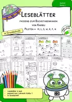 Vorschau - Arbeitsblätter - Lesen lernen mit Karibu 1 (Version 2016) – Leseblätter in Grundschrift | Arbeitsblätter & Lesetraining für die 1. Klasse - Seite 1