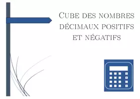 Aperçu - Feuilles d'exercices - Cube des nombres décimaux positifs et négatifs | mathématiques | 26 colonnes - Page 1