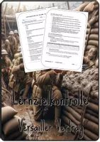Vorschau - Test - Leistungskontrolle | Erster Weltkrieg | Der Versailler Vertrag - Deckblatt