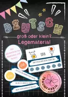 Vorschau - Stationenlernen - Rechtschreibung: Groß- und Kleinschreibung von (substantivierten) Adjektiven und Verben - Deckblatt