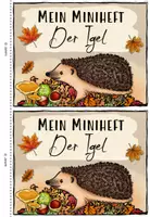 Vorschau - Mal- und Bastelvorlagen - Igel – Miniheft Klasse 1 | Sachunterricht Grundschule - Seite 1