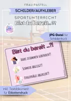 Vorschau - Poster - Sport - Aufkleber/Schild "Bist du bereit...?!" - Deckblatt