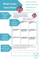 Vorschau - Arbeitsblätter - Mingle bingo: What do you know about the UK? - Seite 3