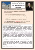 Vorschau - Stundenentwürfe - Exploring Presidents’ Day: Learn English and Leadership! - Deckblatt
