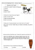 Vorschau - Arbeitsblätter - Quiz zum Schlagzeug-Check (mit Lösung) - Seite 2