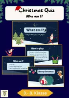 Vorschau - Spiele - Who am I? - Christmas Quiz grade 3, 4, 5, 6, 7, 8... - Deckblatt