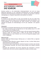 Vorschau - Arbeitsblätter - Verhütungsmittel - Kondom - Deckblatt