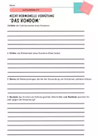 Vorschau - Arbeitsblätter - Verhütungsmittel - Kondom - Seite 1