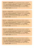 Vorschau - Arbeitsblätter - Merkkasten Hormone (Aufgabe und Funktion) - Deckblatt