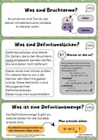 Vorschau - Arbeitsblätter - Definitionsmengen von Bruchtermen - Seite 3