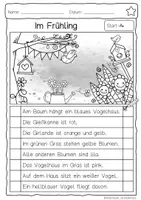 Vorschau - Arbeitsblätter - Hören – Lesen – Malen „Frühling“ für den Anybook Pro - Seite 1