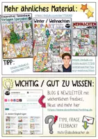 Vorschau - Mal- und Bastelvorlagen - Winter / Weihnachtliche DIY Grußkarten (Mosaik + Pop-Art) - Seite 1