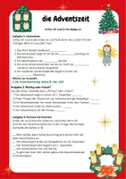 Vorschau - Arbeitsblätter - Materialpaket die Adventszeit DaZ - Deckblatt