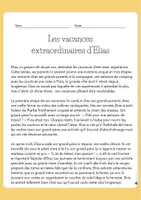 Vorschau - Arbeitsblätter - Les vacances extraordinaires d'Elias - Seite 1