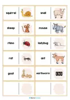 Vorschau - Spiele - Tiere / Animals: Domino auf Englisch (34 Karten) - Seite 3