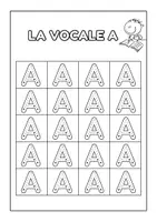 anteprima - Esercizi - Schede di Pregrafismo sulle Vocali - Pagina 1