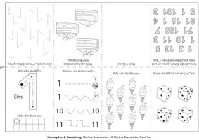 Vorschau - Arbeitsblätter - Mein Zahlenbuch 1-10 #homeschooling - Seite 1