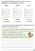 Vorschau - Arbeitsblätter - Lesetext mit Aufgaben "Was machen die Elfen in der Schule?" Verbformen - DaZ / DaF / Deutsch - Seite 2