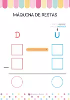 Vista previa - Tarjetas / Manipulativos - Máquina de restas (con llevadas) - página 3
