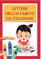 anteprima - Materiale di supporto/inclusione - Lettere dell'Alfabeto da Colorare - Pagina di copertina