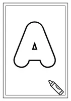 anteprima - Materiale di supporto/inclusione - Lettere dell'Alfabeto da Colorare - Pagina 1