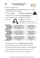 Vorschau - Arbeitsblätter - How to analyze / explain / examine narrative perspective in fictional texts - Seite 3