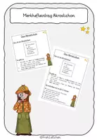 Vorschau - Merkblätter - Merkhefteintrag Akrostichon - Deckblatt