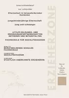 Vorschau - Stundenentwürfe - Materialpaket 120 UE Lernfeld 7: Bildungs- und Erziehungspartnerschaften professionell gestalten, Erzieher, Erzieherausbildung, Sozialpädagogik, Sozialwesen - Seite 1