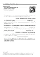 Vorschau - Arbeitsblätter - Arbeitsblätter zum Thema "Download" (Lückentext, Hörverstehen) + Lösung & MP3 - Deckblatt