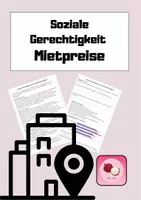 Vorschau - Arbeitsblätter - Soziale Gerechtigkeit - Einfluss von Mietpreisen - Deckblatt