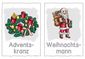 Vorschau - Fördermaterial/Inklusion - DaZ Wortschatz WEIHNACHTEN / Bildkarten - Seite 3