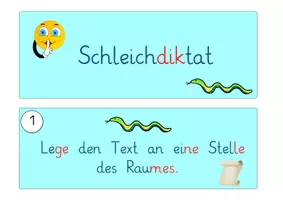 Vorschau - Präsentationen/Tafelbilder - Schleichdiktat: Merkplakat & Regeln (Aushang) - Deutsch - Kl. 3/4 - Seite 2