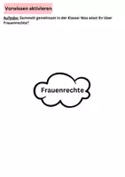 Vorschau - Arbeitsblätter - Frauenrechte - DaZ-Unterricht - Seite 1
