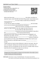 Vorschau - Arbeitsblätter - Lernposter + Arbeitsblätter zum Thema "Duden" (Lückentext, Hörverstehen) + Lösung & MP3 + Mindmap + Infografik - Seite 1