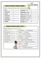Vorschau - Arbeitsblätter - Arbeitsblatt TO BE und Personal Pronouns - Seite 3