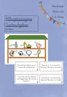 Vorschau - Aufgabenkarten - alltagsbezogene Sachaufgaben mit Bildern - Deckblatt